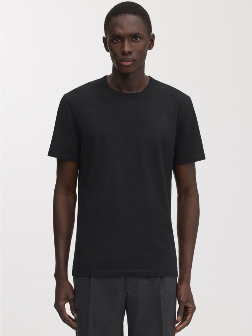 Asket Men’s Black The T-Shirt, Size Large